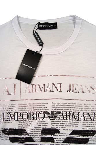 Mens Designer Clothes | EMPORIO ARMANI Mens V-Neck Short Sleeve Tee #29