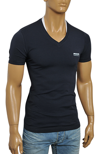 Mens Designer Clothes | EMPORIO ARMANI Menâ??s V-Neck Short Sleeve Tee #75