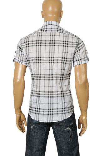 Mens Designer Clothes | BURBERRY Men's Short Sleeve Shirt#72