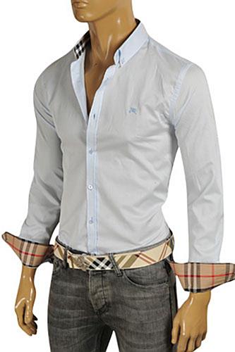 Mens Designer Clothes | BURBERRY Men's Dress Shirt #217