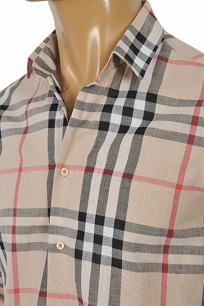 Mens Designer Clothes | BURBERRY Men's Long Sleeve Dress Shirt 247