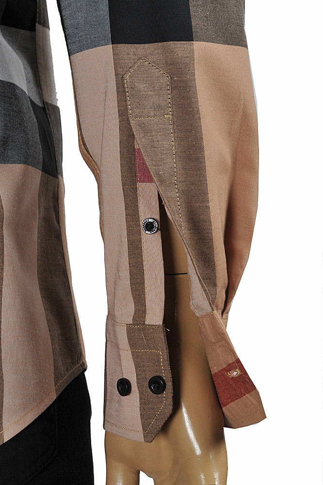 Mens Designer Clothes | BURBERRY Men's Cotton Oxford Shirt With Front Pocket 284
