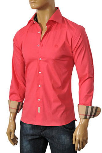 Mens Designer Clothes | BURBERRY Men's Dress Shirt #76