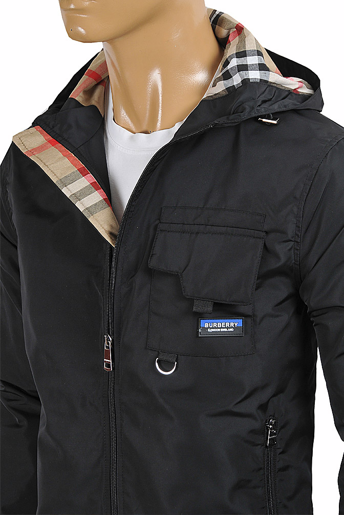 Mens Designer Clothes | BURBERRY Men's Zip Hooded Jacket 64