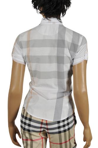 Womens Designer Clothes | BURBERRY Ladies Short Sleeve Shirt #155