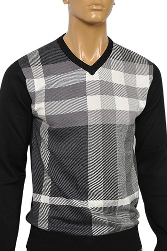 Mens Designer Clothes | BURBERRY Men's V-Neck Sweater #112