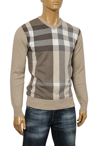 burberry sweater mens brown