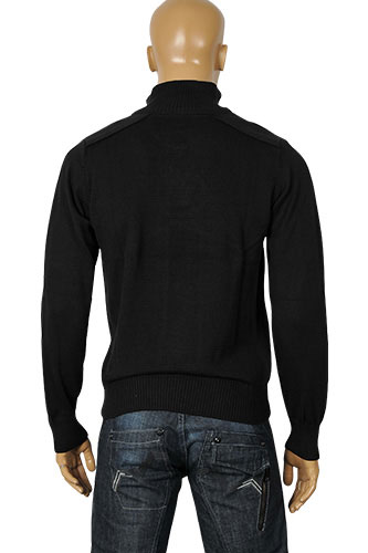 Mens Designer Clothes | BURBERRY Men's Button Up Knitted Sweater #14