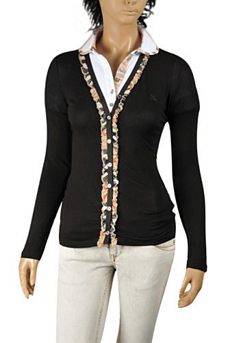 Womens Designer Clothes | BURBERRY Ladiesâ?? Button Up Cardigan/Sweater #219