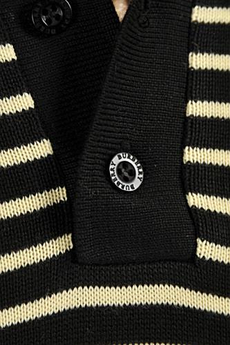 Mens Designer Clothes | BURBERRY Men's Polo Style Knitted Sweater #221