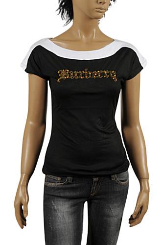 Womens Designer Clothes | BURBERRY Ladiesâ?? Short Sleeve Top #177