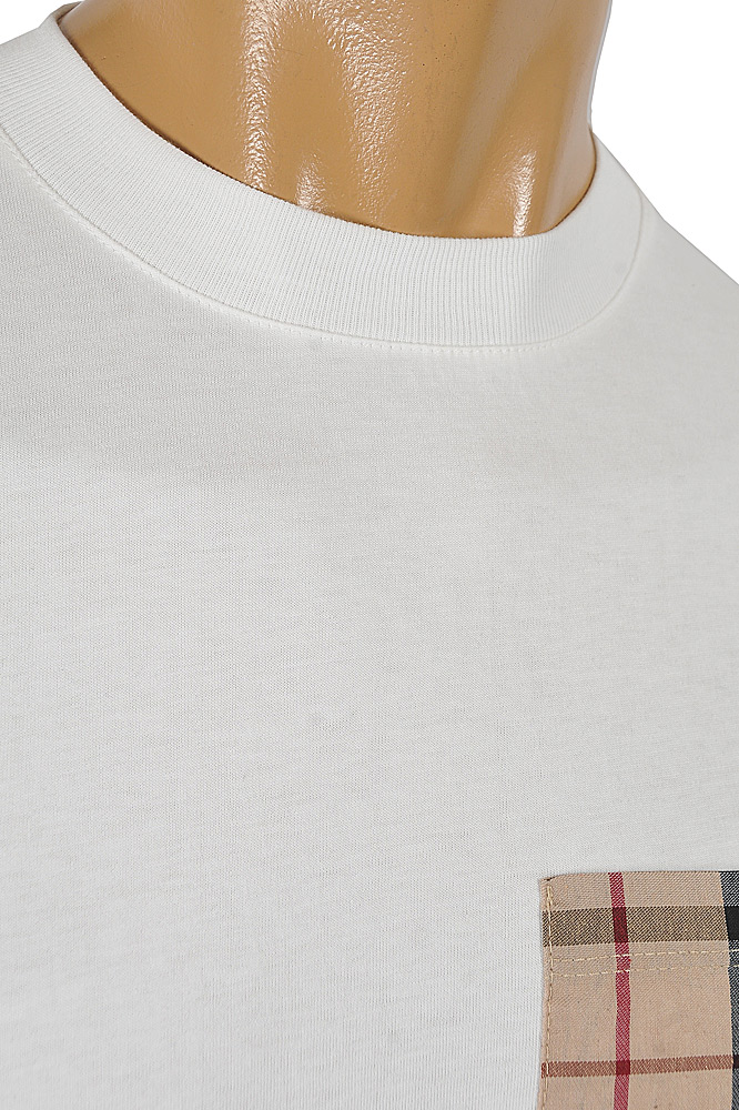 Mens Designer Clothes | BURBERRY Men's Cotton T-Shirt With Front Pocket 296