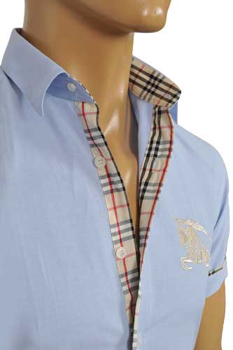 Mens Designer Clothes | BURBERRY Men's Short Sleeve Shirt #29