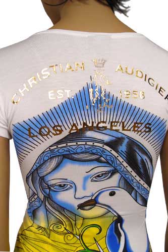 Womens Designer Clothes | CHRISTIAN AUDIGIER Multi Print Short Sleeve Tunic #90