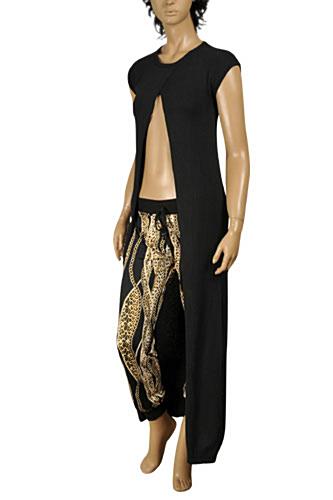 Womens Designer Clothes | ROBERTO CAVALLI long sleeveless knitted dress/cover with opening