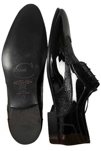 Designer Clothes Shoes | JUST CAVALLI Menâ??s Oxford Leather Dress Shoes #279