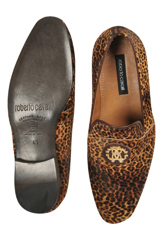 Designer Clothes Shoes | ROBERTO CAVALLI Men’s leopard Loafers Shoes 294