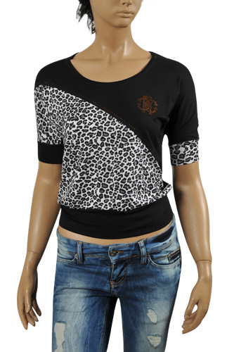 Womens Designer Clothes | ROBERTO CAVALLI Ladies â??Short Sleeve Top #108