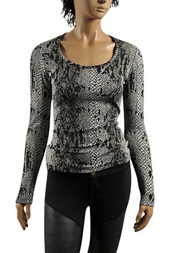 Womens Designer Clothes | ROBERTO CAVALLI Ladiesâ?? Long Sleeve Top #301