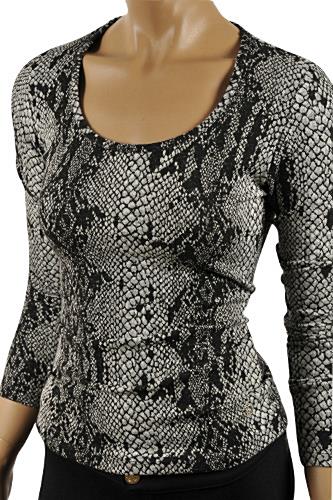 Womens Designer Clothes | ROBERTO CAVALLI Ladiesâ?? Long Sleeve Top #301