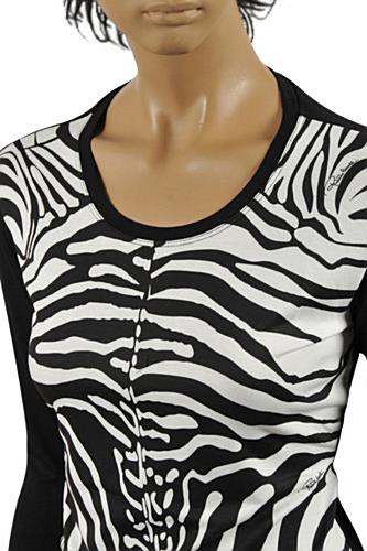 Womens Designer Clothes | ROBERTO CAVALLI Ladiesâ?? Long Sleeve Top #305