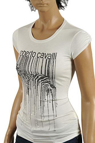 Womens Designer Clothes | ROBERTO CAVALLI Ladies Short Sleeve Top #130