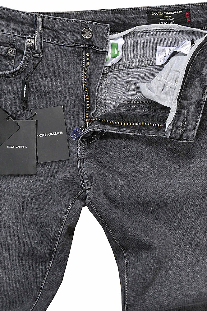 Mens Designer Clothes | DOLCE & GABBANA Men Slim Fit Jeans In Gray 188
