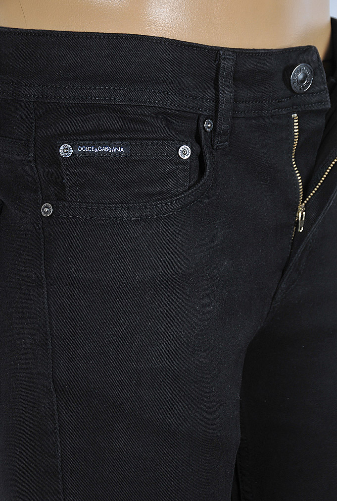 Mens Designer Clothes | DOLCE & GABBANA Men Slim Fit Jeans In Black 190