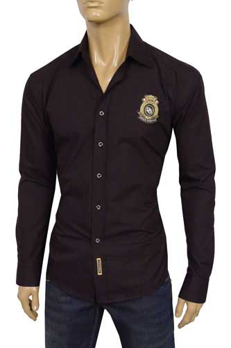 Mens Designer Clothes | DOLCE & GABBANA Mens Fitted Dress Shirt #304