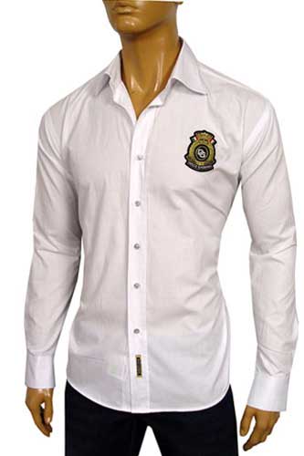 Mens Designer Clothes | DOLCE & GABBANA Mens Fitted Dress Shirt #305