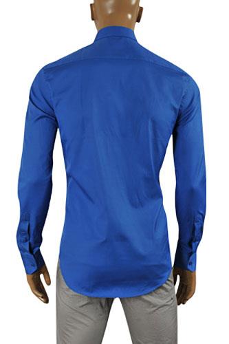 Mens Designer Clothes | DOLCE & GABBANA Men's Dress Shirt In Royal Blue #446