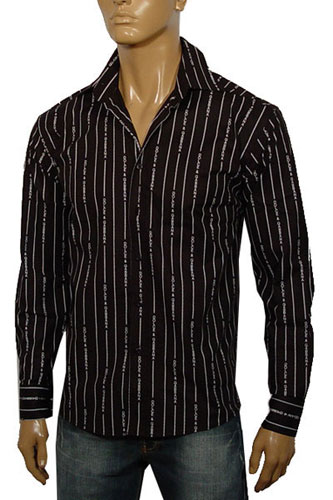 Mens Designer Clothes | DOLCE & GABBANA Dress Shirt With Buttons #217