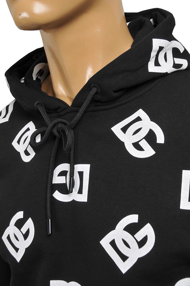 Mens Designer Clothes | DOLCE & GABBANA men's cotton hoodie with DG print 257