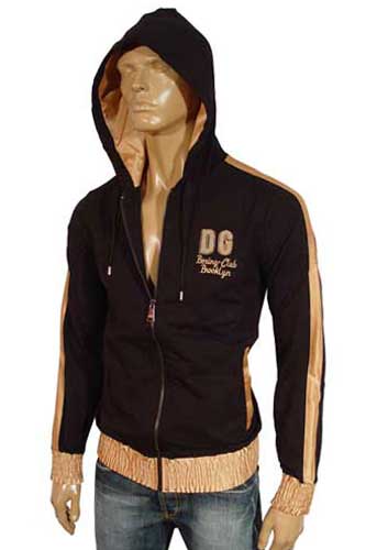 Mens Designer Clothes | DOLCE & GABBANA Men's Hooded Zip Jacket #257