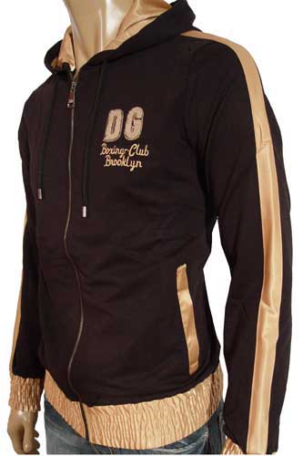 Mens Designer Clothes | DOLCE & GABBANA Men's Hooded Zip Jacket #257