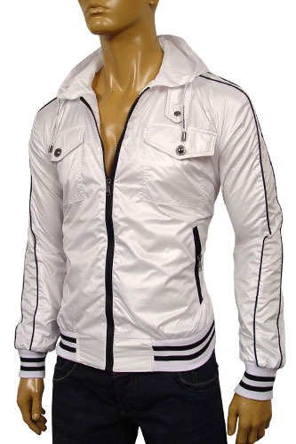 Mens Designer Clothes | DOLCE & GABBANA Mens Zip Up Hooded Jacket #292