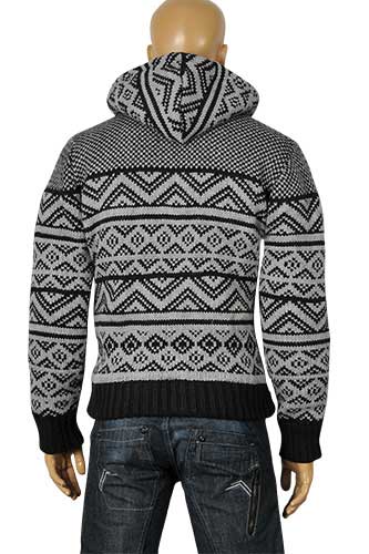 Mens Designer Clothes | DOLCE & GABBANA Men's Knit Hooded Warm Jacket #358
