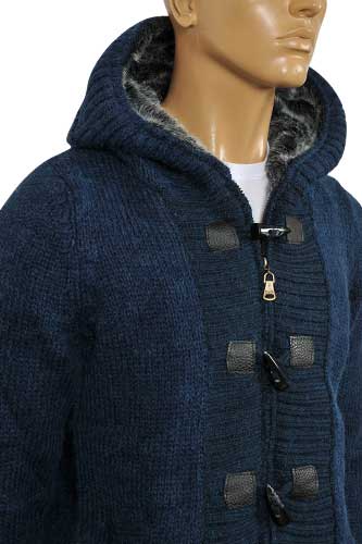 Mens Designer Clothes | DOLCE & GABBANA Men's Knit Hooded Warm Jacket #359