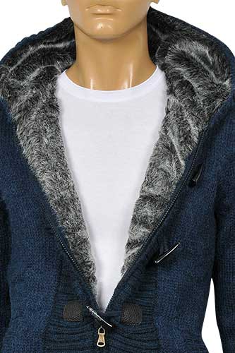 Mens Designer Clothes | DOLCE & GABBANA Men's Knit Hooded Warm Jacket #359