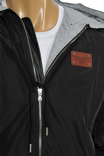 Mens Designer Clothes | DOLCE & GABBANA Men's Zip Up Hooded Jacket #361