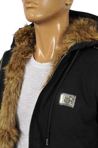 Mens Designer Clothes | DOLCE & GABBANA Warm Jacket With Fur Insight #380