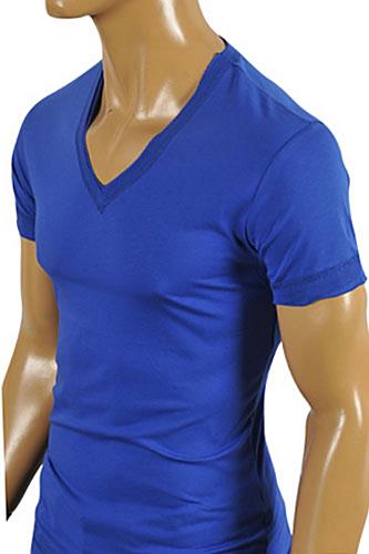 Mens Designer Clothes | DOLCE & GABBANA Men's V-Neck Short Sleeve Tee #223