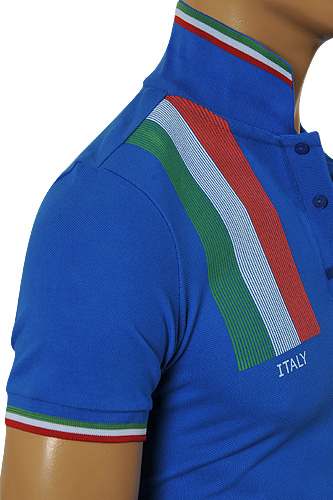 Mens Designer Clothes | DOLCE & GABBANA Men's Polo Shirt In Blue #444