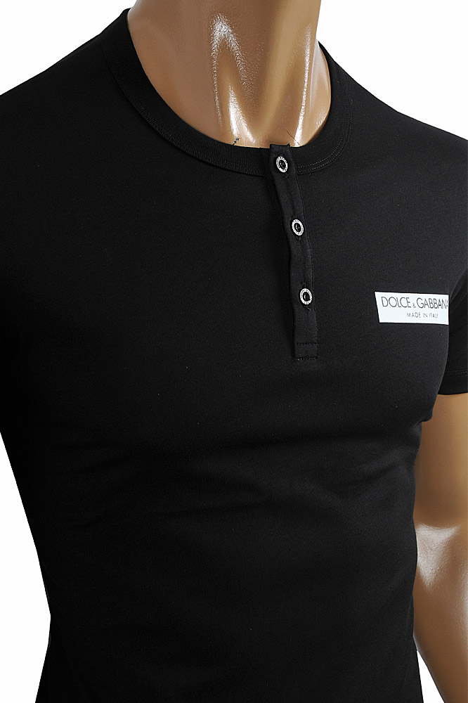 Mens Designer Clothes | DOLCE & GABBANA men's polo shirt with front logo appliquÃ© 468