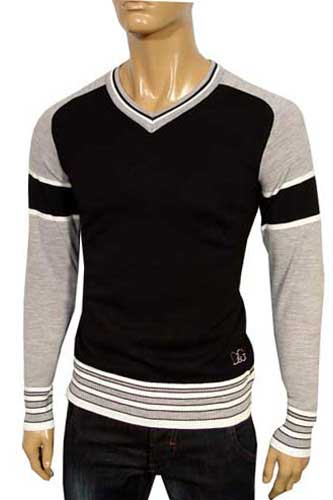 Mens Designer Clothes | DOLCE & GABBANA Knitted V-Neck Sweater #151