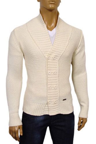 Mens Designer Clothes | DOLCE & GABBANA Mens Knit Button Up Sweater, #182