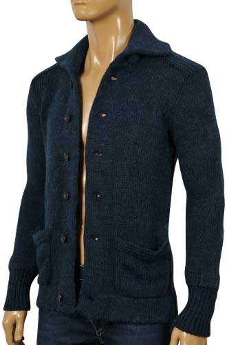 Mens Designer Clothes | DOLCE & GABBANA Men's Warm Button Up Sweater #215