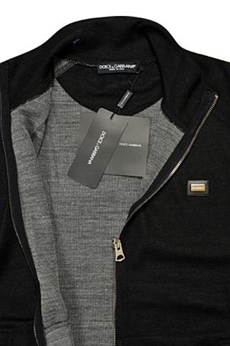 Mens Designer Clothes | DOLCE & GABBANA Men's Knit Zip Sweater #238