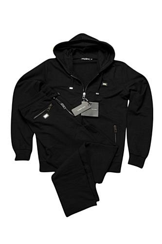 Mens Designer Clothes | DOLCE & GABBANA Men's Zip Up Hooded Tracksuit #411
