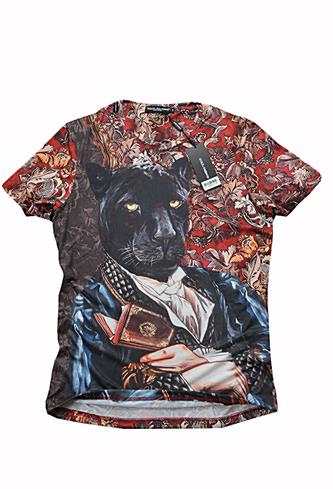 Mens Designer Clothes | DOLCE & GABBANA Men's Printed T-Shirt #244